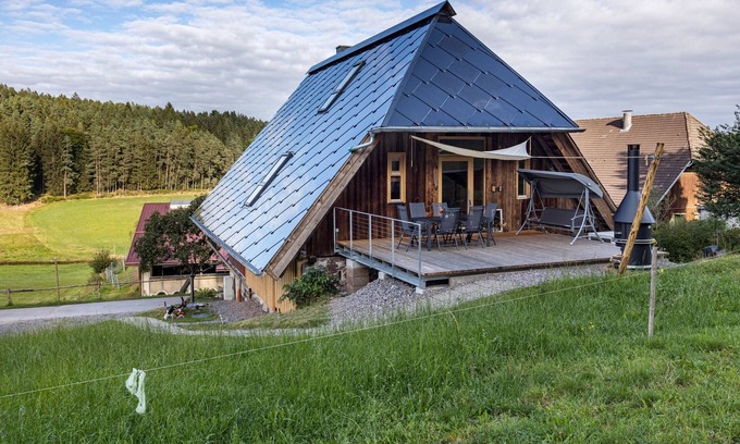 Sankt Georgen im Schwarzwald Apartment | Apartment 'Hiesle' with Private Terrace, Balcony and Wi-Fi