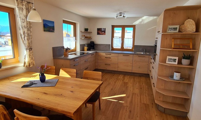Halblech Apartment | Apartment Hipp No. 3 - 90m² new building on the 1st floor with balcony and mountain view in a top location
