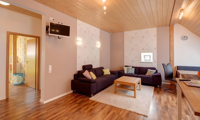 Gerabronn Apartment | Apartment 'Hof In Liebesdorf - Akelei' with Shared Garden and Wi-Fi