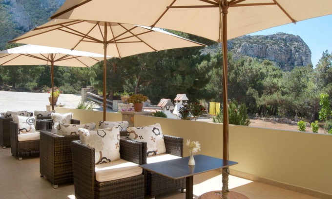 Lefkos Apartment | Apartment In A Hotel 'Miraluna Two Room 2' with Private Terrace, Wi-Fi and Air Conditioning