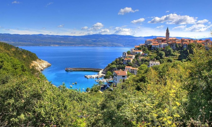 Baska Apartment | Apartment in Baška with Terrace, Air condition, WIFI, Washing machine (4682-4)