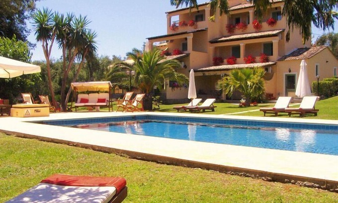 Gouvia Apartment | Apartment in Gouvia with Pool and Sea Views