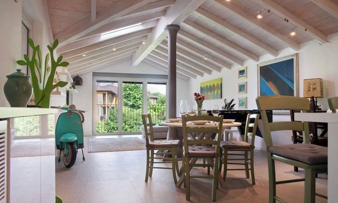 Laveno Apartment | Apartment 'La Fonte Secondo Piano' with Mountain View, Private Terrace and Wi-Fi