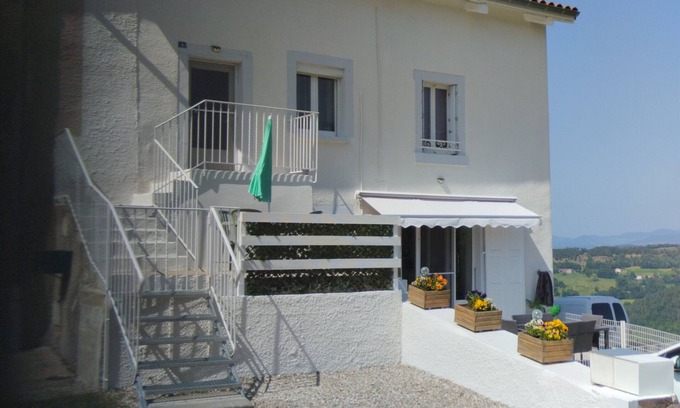 Solignac-sur-Loire Apartment | Apartment 'La Vallée De La Loire' with Mountain View, Private Terrace and Balcony