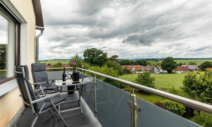 Homberg Apartment | Apartment 'Landblick' with Shared Garden, Balcony and Wi-Fi