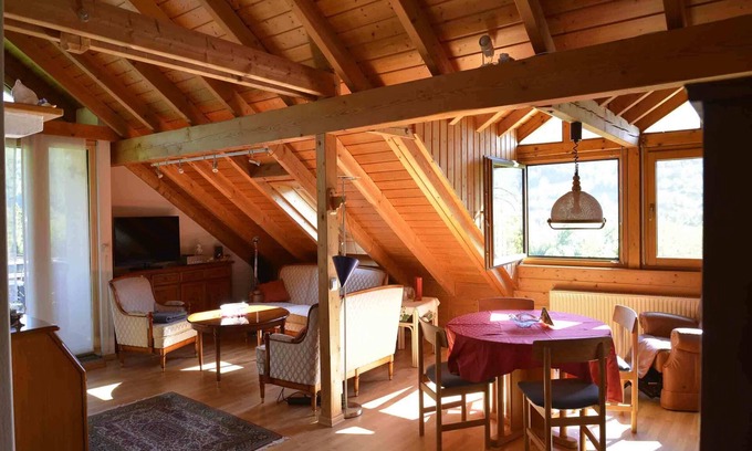 Bad Urach Apartment | Apartment 'Panoramablick 62 Qm' with Mountain View, Balcony and Wi-Fi