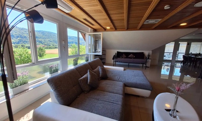 Laufenburg Apartment | Apartment 'Pure Vista' with Black Forest View, Private Terrace and Wi-Fi