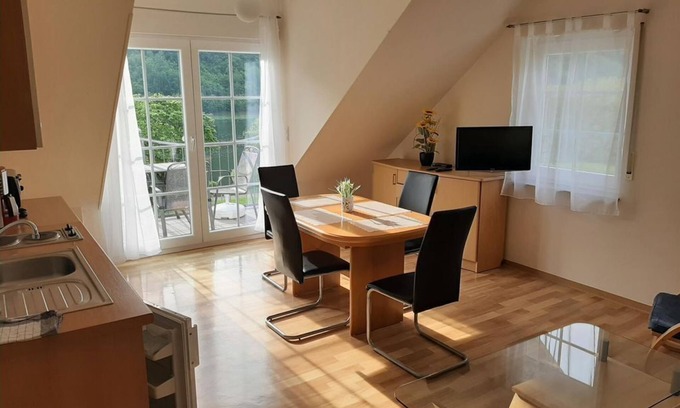 Sankt Aldegund Apartment | Apartment, shower, toilet, river view - Residenz Moselstausee