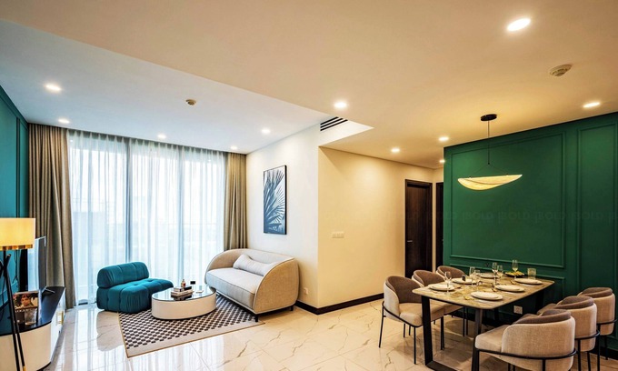 Thu Thiem Apartment | Apartment 2BR , Locating in the city center , family , river view