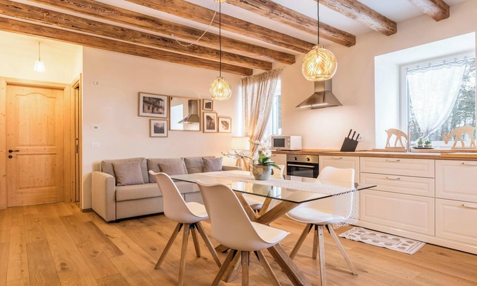 Levico Terme Apartment | Apartment “Wellness Lodge Edoardo” with Lake and Mountain View, Whirlpool & Sauna