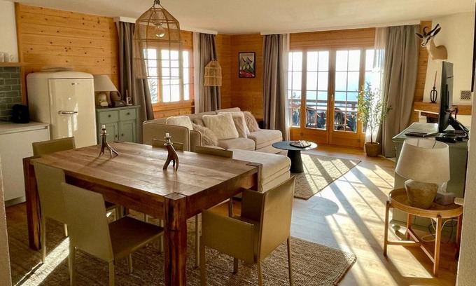 Villars-sur-Ollon Apartment | Apartment with stunning view! Ski-in, ski-out