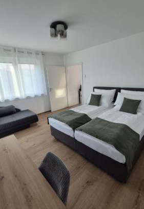 Sondelfingen House | Apartments Seibel Doppel-Zweibettzimmer mit Küche und Wintergarten
