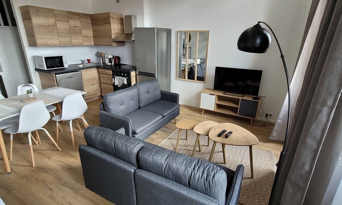 Cret de Roc Apartment | Appart' 3 chambres 3 sdb centre-ville St Etienne