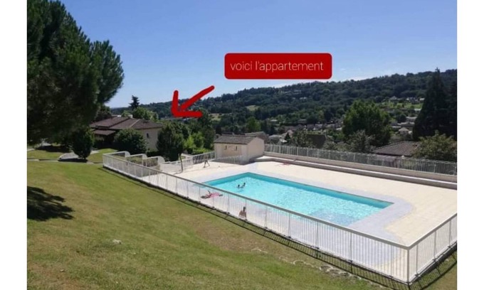 Sarlat-la-Caneda Apartment | Appart. Charming T3 in American-style residence