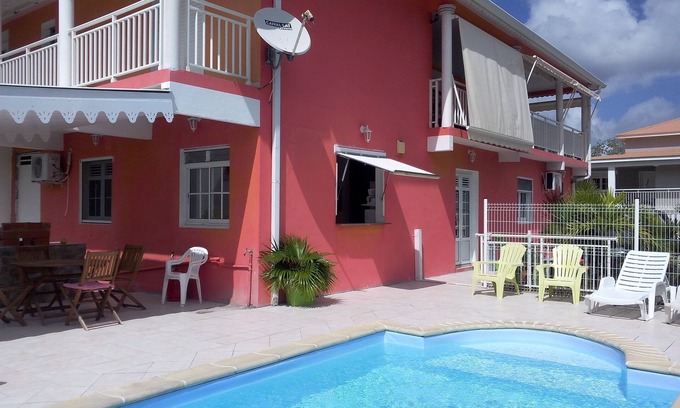 Riviere-Salee Apartment | Appart'Corail. Villa bottom Pool T3