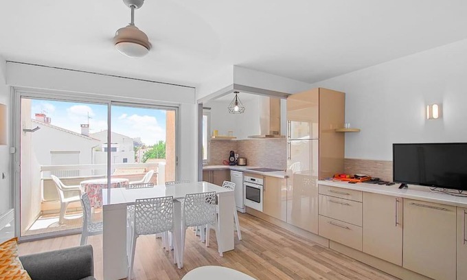 Le Grand Large Apartment | Appartement Calme et Moderne avec vue mer 74