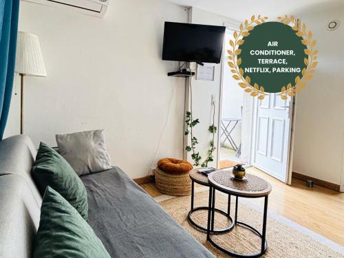Vaulx-en-Velin Apartment | Appartement climatisé avec terrasse - Goupama Stadium, Eurexpo, LDLC Arena, La Soie