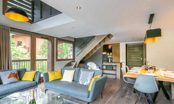 Le Cret Apartment | Appartement de Standing en Duplex à Val-d'Isère avec Balcon, Parking et Wifi - FR-1-694-22