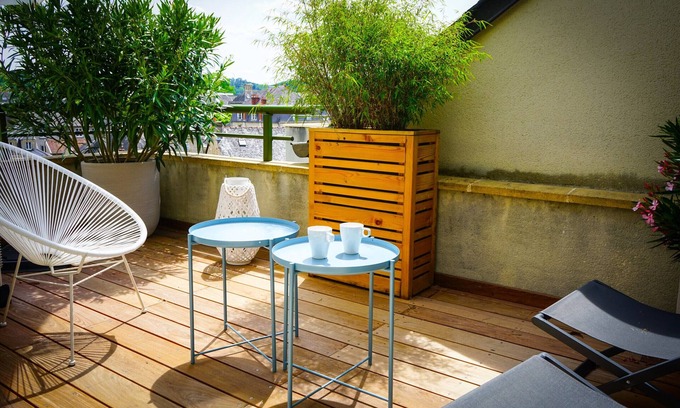 Brive-la-Gaillarde Apartment | ★ Appartement Epuré ★ Climatisé ★ Terrasse