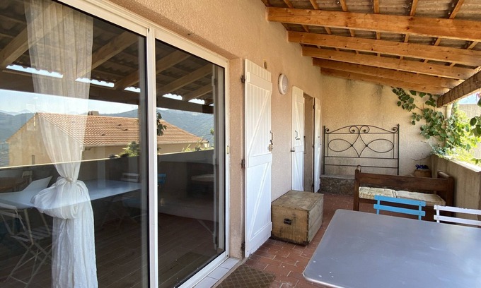 Lama Apartment | Appartement Rénové à Deux pas du Village de Lama - Grande Terrasse Avec vue