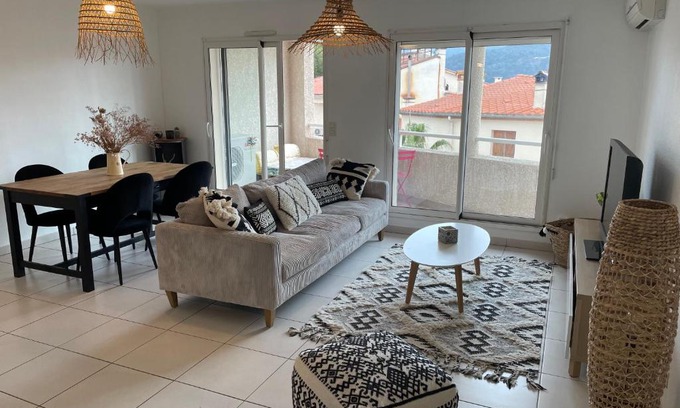 Le Boulou Apartment | Appartement T3 climatisé,balcon, classé 3 étoiles