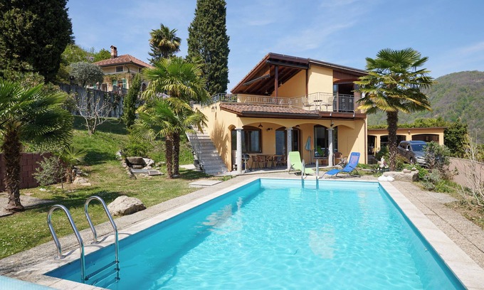 Pura Apartment | Appartment in Pura Ticinonfamily friendly nwith pool and big garden