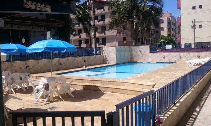 Praia Grande Apartment | Apt 100 mts from Praia Grande Ubatuba, sleeps 8, air cond, pool, sauna, chur