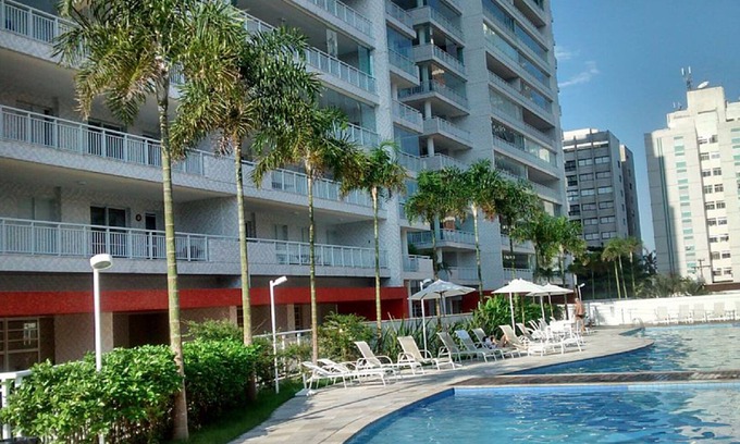 Vila Luis Antonio Apartment | Apt panoramic terrace overlooking 3 beaches and Santos, swimming pool, sauna, gym