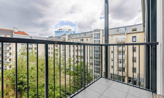 Zentrum-Nord Apartment | Arbio I Yuma Studio L Balcony Leipzig Hauptbahnhof