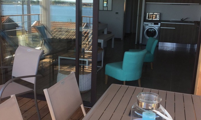 La Teste-de-Buch Apartment | Arcachon Apartment with incredible SEA view! Sea Front WITH TERRACE 4 PERS