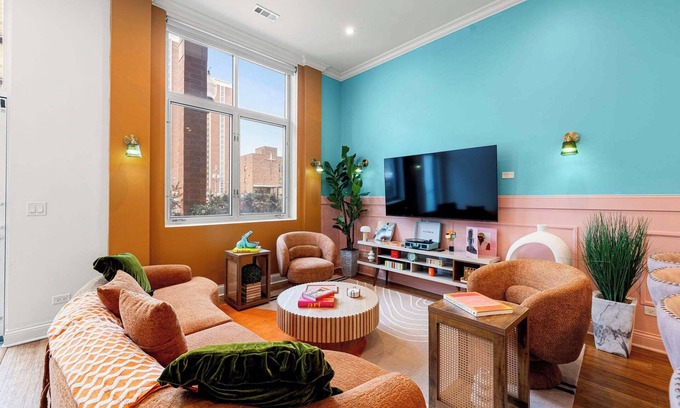 Near West Side Apartment | Arcade, Free Parking, Sleeps 8!