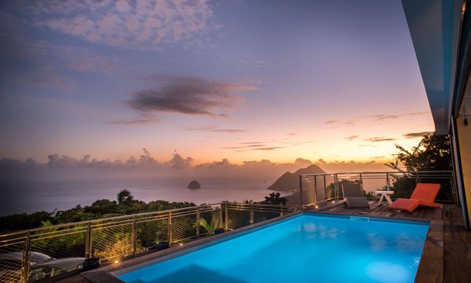 Le Diamant Villa | ARCHITECT VILLA WITH POOL AND PANORAMIC VIEW ON DIAMOND BAY