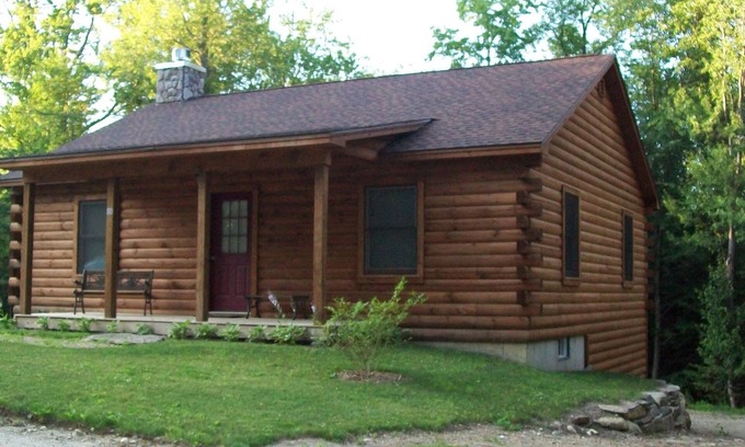 Hinsdale Cabin | Ashmere Lake Log Cabin with privacy/2 Bedrooms/3 night minimum