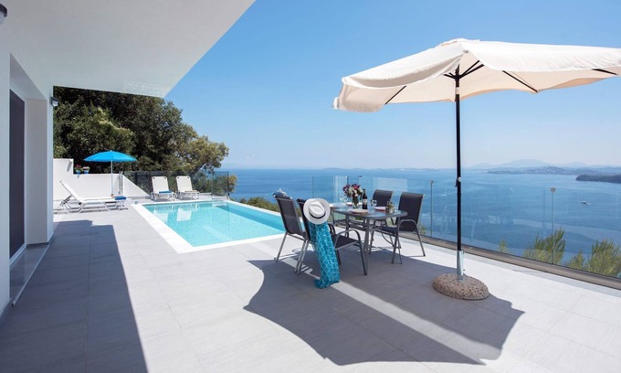 Pirgi Villa | Astounding Corfu Villa | 2 Bedrooms | Villa Clara | Wonderful Sea & Mountain.
