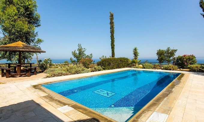 Argaka Villa | Attractive Villa, A/C, Private Pool, Magnificent Sea Views overlooking Chrysochou Bay