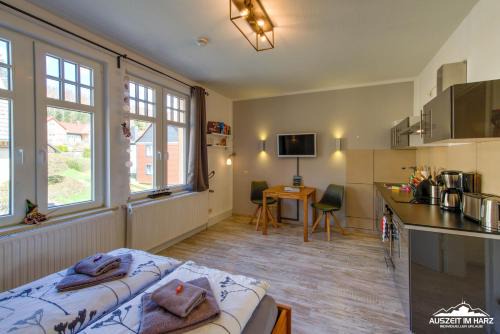 Mandelholz Apartment | Auszeit-im-Harz Haus 1 Wohnung Hexenstübchen
