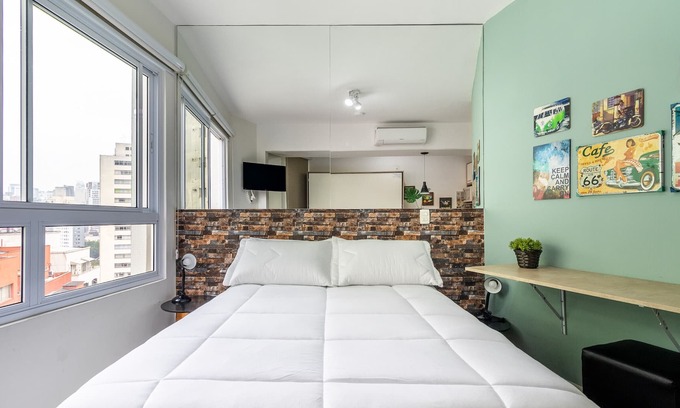Consolacao Apartment | Av1204 - Studio for 4 guests Rua avanhandava