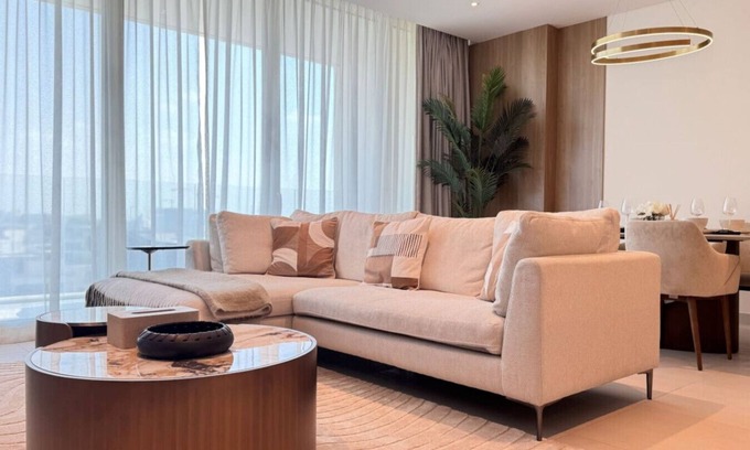 Saadiyat Cultural District Apartment | Azure Bliss: 1BR Retreat Near Saadiyat Attractions