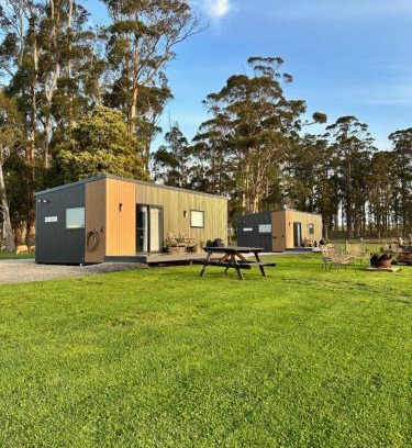 Northern Tasmania House | Badger's View Farmstay GREEN HORNET Cabin