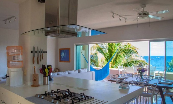 Puerto Aventuras Apartment | balcón frente al mar | acceso a playa a 500mts