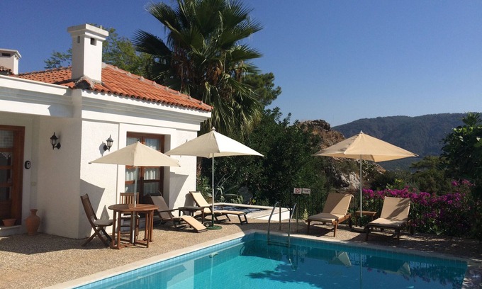 Marmaris Villa | Banana Valley Villa, private pool and whirlpool, tranquillity, spectacular views