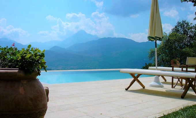 Barga Villa | Barga, beautiful, with private pool and stunning views. Electric car charging.