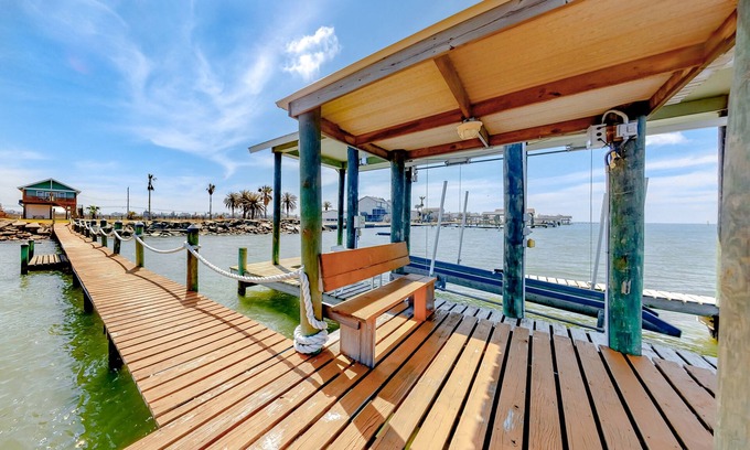 Crash Boat Basin House | Bayfront home w/private balcony water views/free WiFi/private dock/central A/C