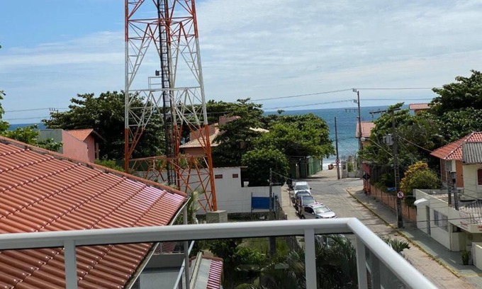 Ingleses do Rio Vermelho Apartment | Beautiful 1 bedroom apartment with balcony and barbecue 70m from Praia dos Ingleses