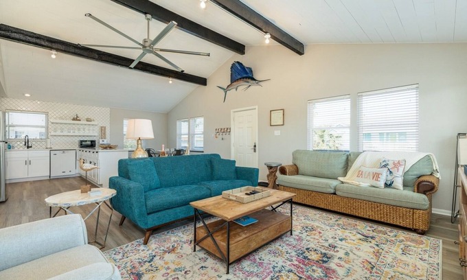 Jamaica Beach House | Beach access, public pool, 10 min drive to Downtown Galveston