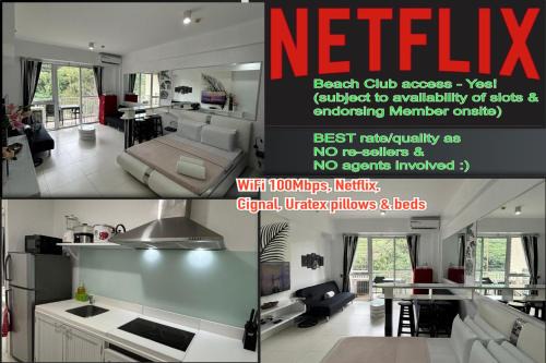 Nasugbu Apartment | Beach condos at Pico de Loro Cove - Wi-Fi & Netflix, 42-50'TVs with Cignal cable, Uratex beds & pillows, equipped kitchen, balcony, parking - guest registration fee is not included