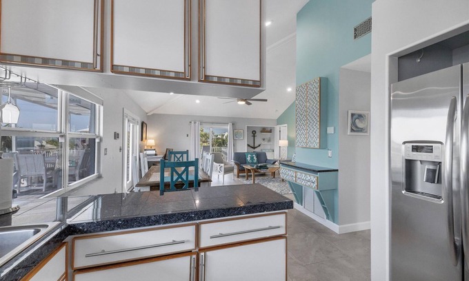 Palm Island House | Beach Pool Dock.this home has it all!