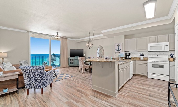 Panama City Beach Condo | Beachfront Five Star Family Friendly Condo Near Pier Park, Sleeps 5