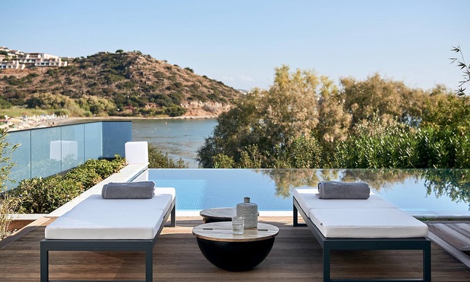 Almyros Villa | Beachfront, Includes Breakfast & Hotel Services