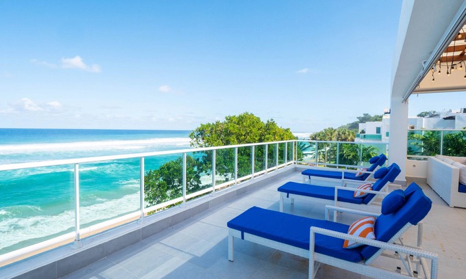 Sosua Condo | Beachfront Luxury Penthouse 2 Levels 4BR/3BA Pools + Ocean Views